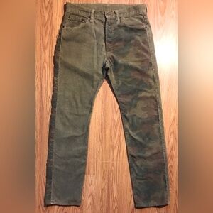 ETERNAL Made in Japan Olive Green & Camo Twill Chino Pants Size 32
